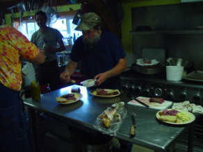 The Gourmet Guys take a lunch break