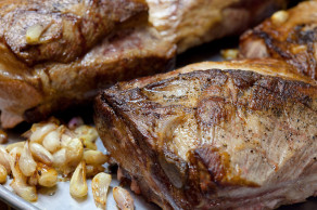 Roasted rack of pork