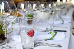 Strawberries for a touch of color