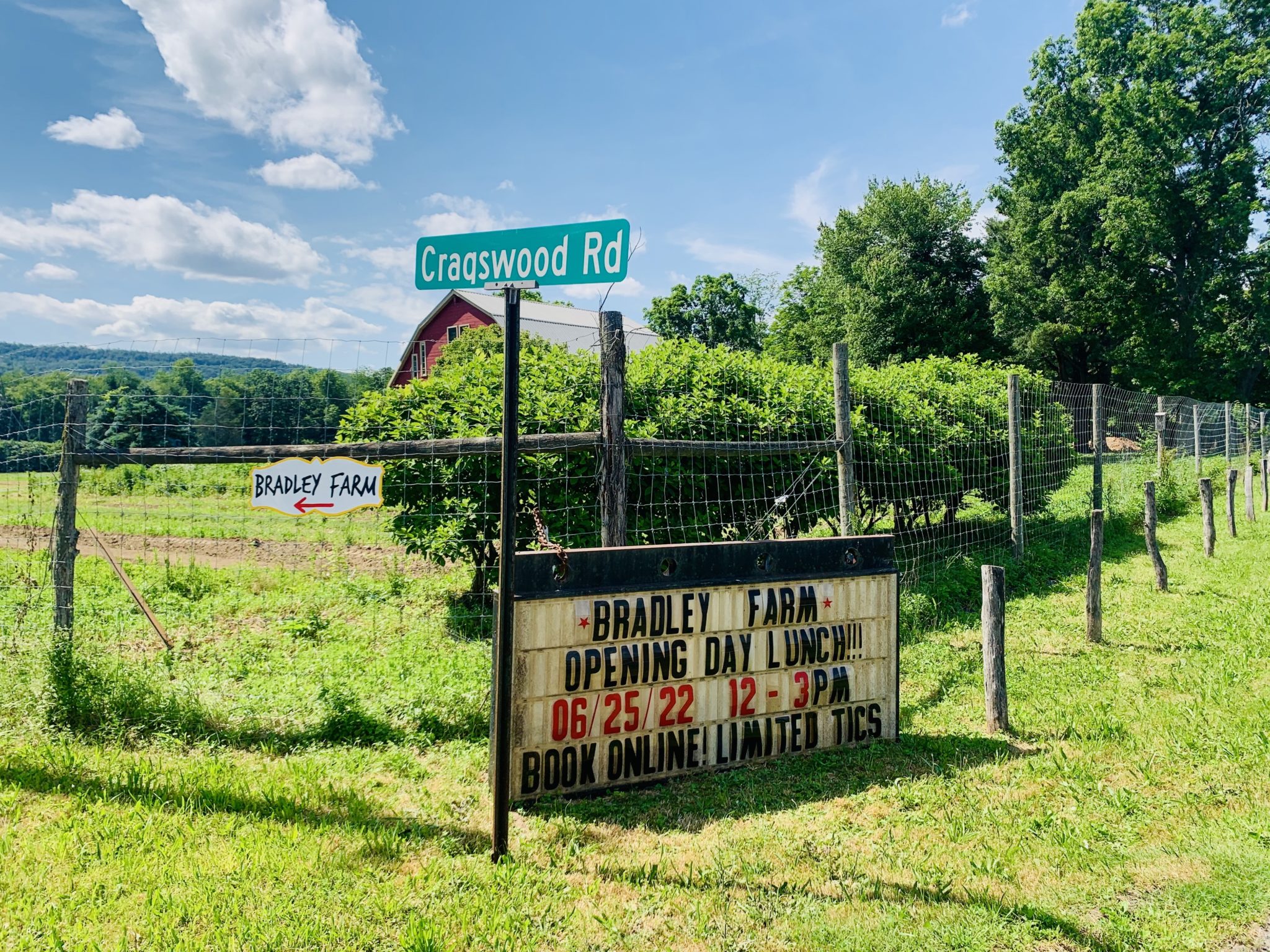 Opening Day Lunch Saturday June 25th noon3pm Bradley Farm Growing